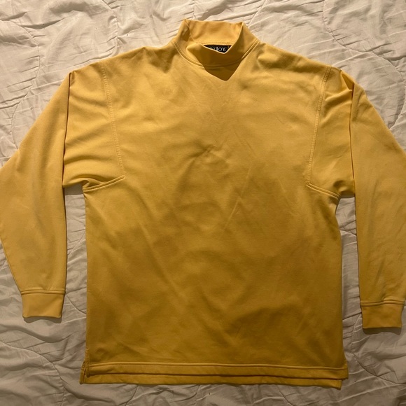 Footjoy mens mock turtleneck longsleeve golf shirt - Picture 3 of 3